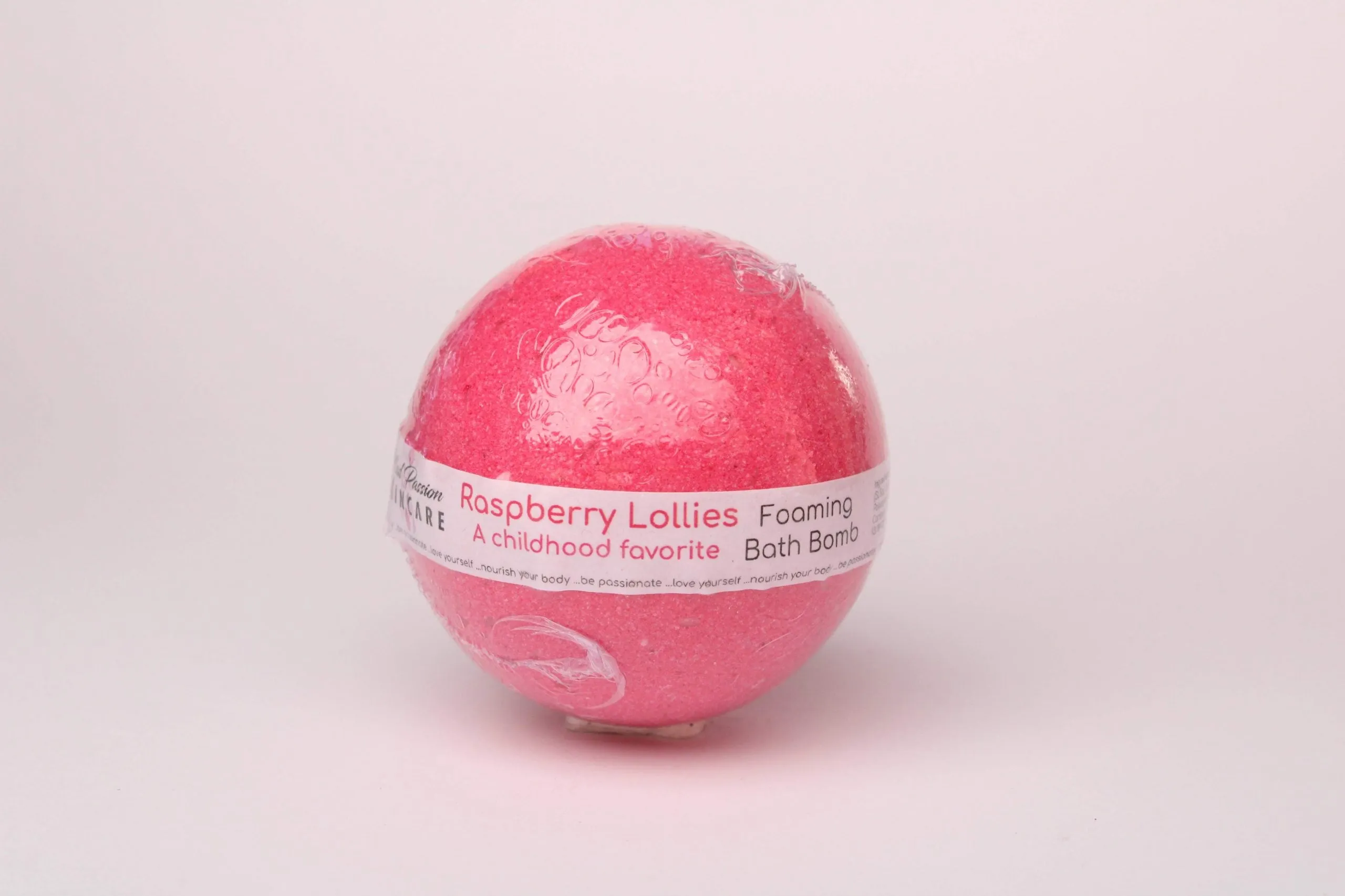 Bath Bomb Raspberry Lolly